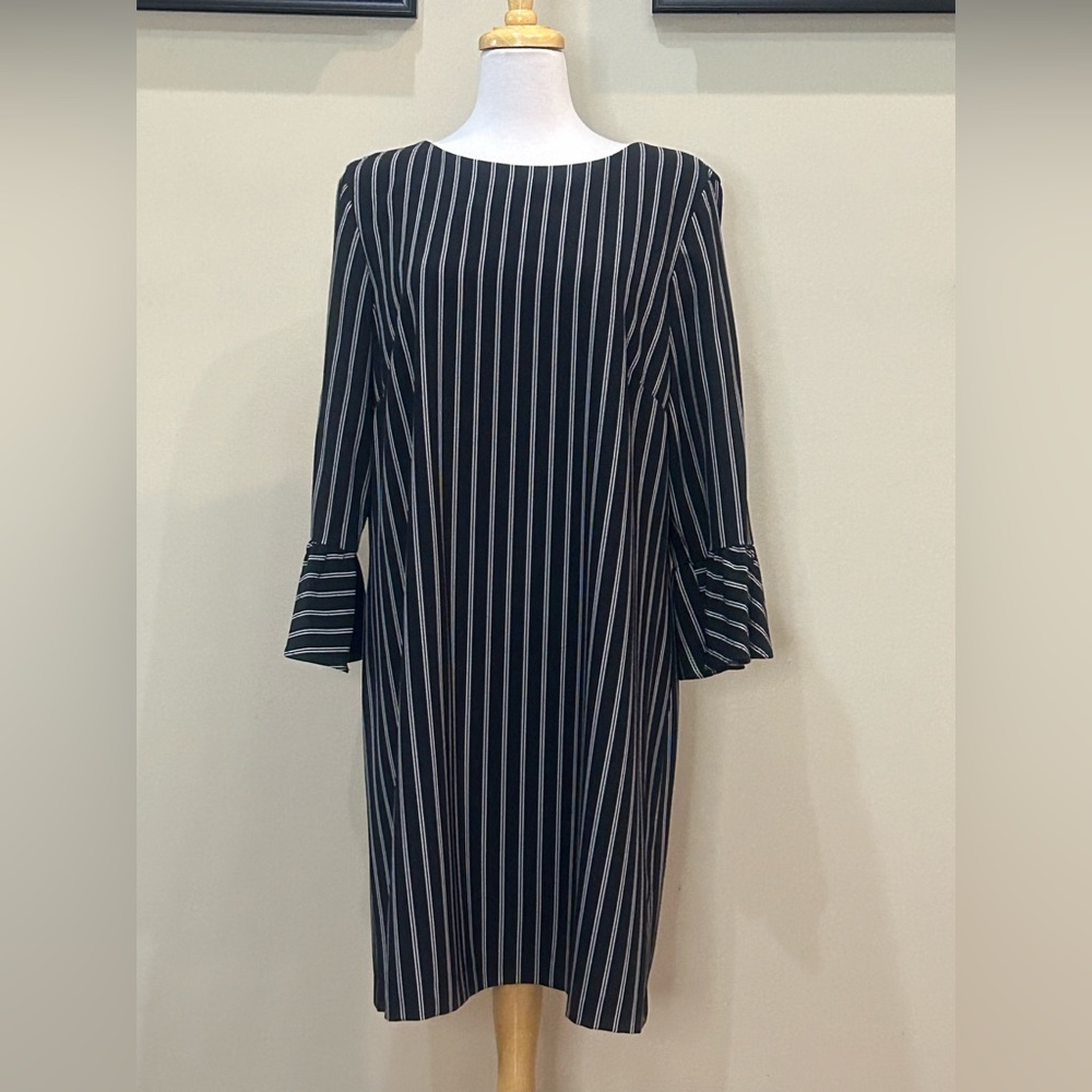 Preston & York Long Sleeve Striped Dress